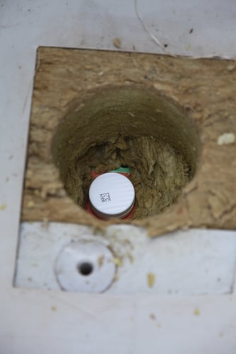 Sensor inside roof